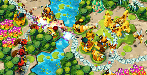 Gameplay of the Beefense: Fortress defense for Android phone or tablet.
