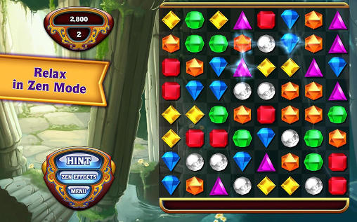 Gameplay of the Bejeweled for Android phone or tablet.