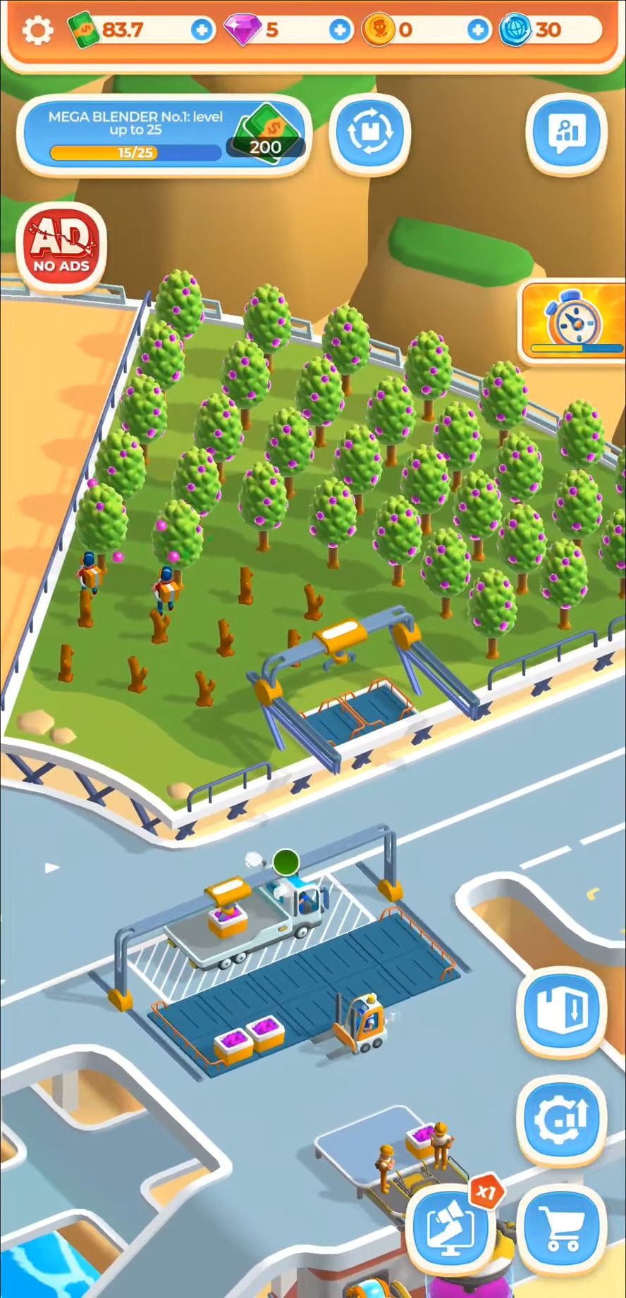 Berry Factory Tycoon - Android game screenshots.