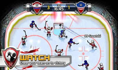 Gameplay of the Big Win Hockey 2013 for Android phone or tablet.