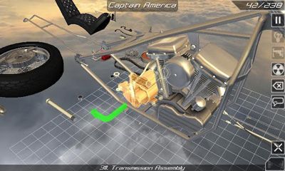 Gameplay of the Bike Disassembly 3D for Android phone or tablet.