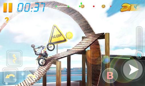 Gameplay of the Bike racing 3D for Android phone or tablet.