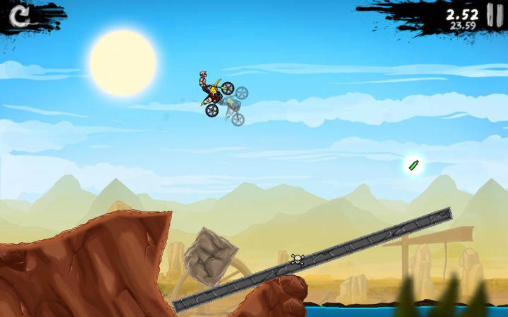 Gameplay of the Bike rivals for Android phone or tablet.