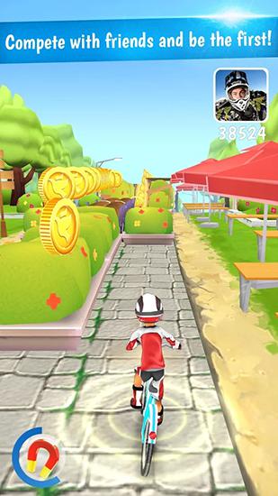 Gameplay of the Bike rush for Android phone or tablet.