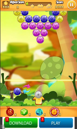 Gameplay of the Bipika shooter bubble XL for Android phone or tablet.
