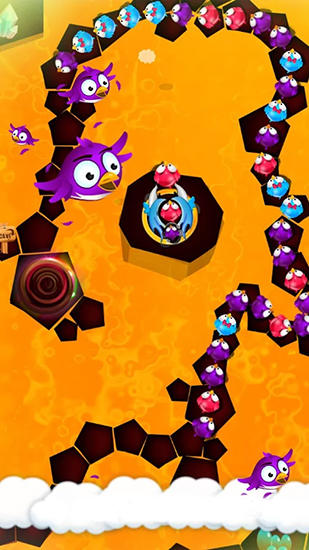 Gameplay of the Bird blast: Marble legend for Android phone or tablet.