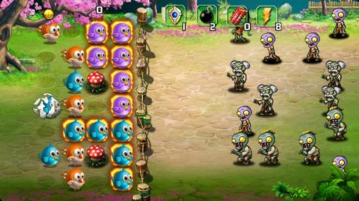 Gameplay of the Birds vs zombies 2 for Android phone or tablet.