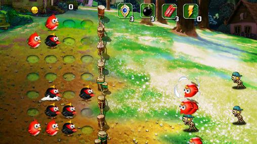 Gameplay of the Birds vs zombies 3 for Android phone or tablet.