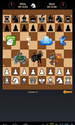Gameplay of the Black Knight Chess for Android phone or tablet.