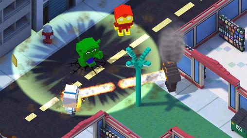 Gameplay of the Block battles: Heroes at war for Android phone or tablet.