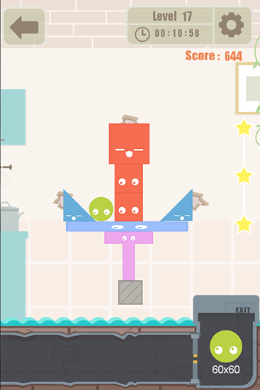 Gameplay of the Block house for Android phone or tablet.