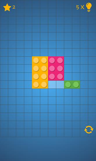 Gameplay of the Block puzzle for Android phone or tablet.