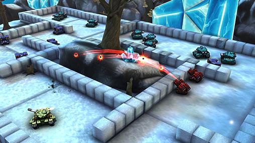 Gameplay of the Block tank wars 2 for Android phone or tablet.