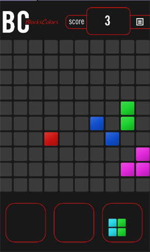 Gameplay of the Blocks colors for Android phone or tablet.