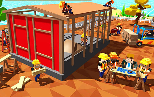 Blocky farm worker simulator - Android game screenshots.