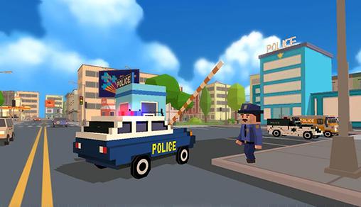 Gameplay of the Blocky city: Ultimate police for Android phone or tablet.