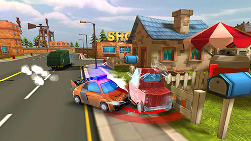 Gameplay of the Blocky cop pursuit terrorist for Android phone or tablet.
