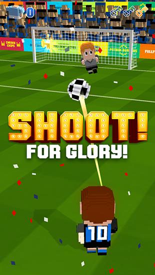 Gameplay of the Blocky soccer for Android phone or tablet.