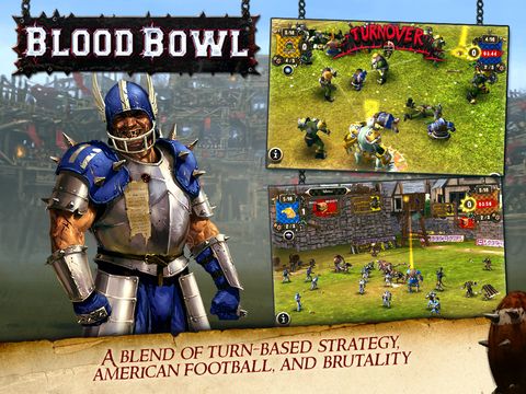 Gameplay of the Blood bowl for Android phone or tablet.