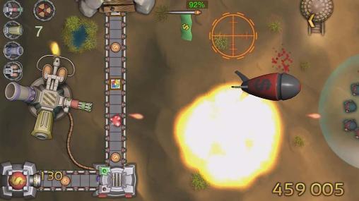 Gameplay of the Blood diamonds: Base defense for Android phone or tablet.