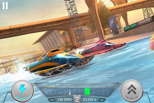 Boat racing 3D: Jetski driver and furious speed - Android game screenshots.