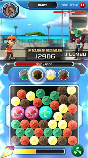 Gameplay of the Boboiboy: Power spheres for Android phone or tablet.