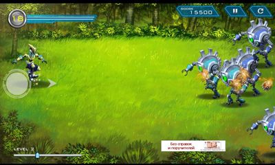 Gameplay of the Bola Kampung RoboKicks for Android phone or tablet.