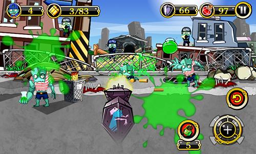 Gameplay of the Bomb the zombies. Zombie hunting: Headshot for Android phone or tablet.