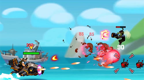 Bombastic Brothers: Run and gun - Android game screenshots.