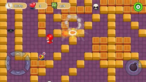 Gameplay of the Bomberman reborn for Android phone or tablet.