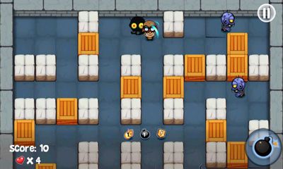 Gameplay of the Bomberman vs Zombies for Android phone or tablet.