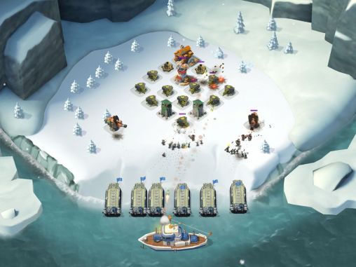 Gameplay of the Boom beach for Android phone or tablet.
