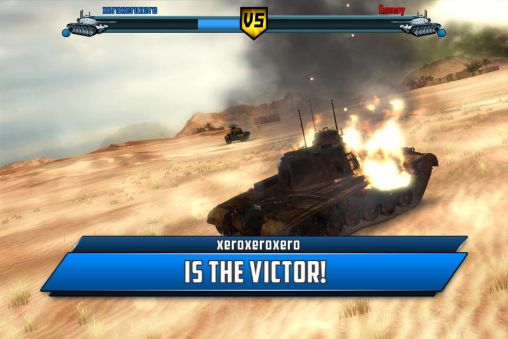 Gameplay of the Boom! Tanks for Android phone or tablet.