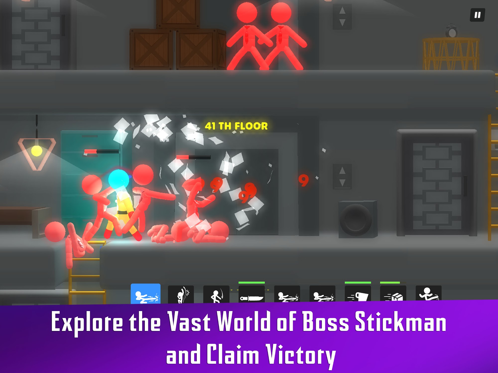 Boss Stickman - Android game screenshots.