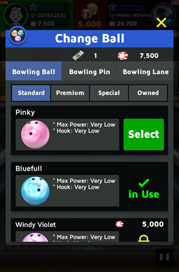 Gameplay of the Bowling king: World league for Android phone or tablet.