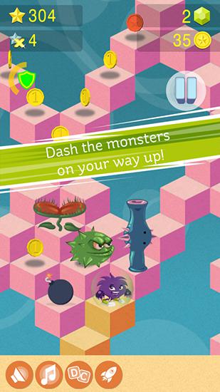 Gameplay of the Box jump: Monster dash for Android phone or tablet.