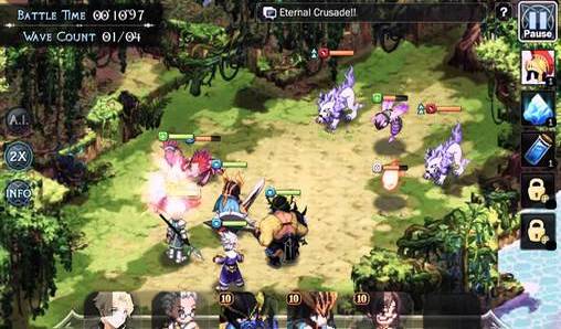 Gameplay of the Brave brigade for Android phone or tablet.