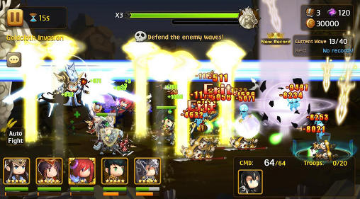 Gameplay of the Brave cross for Android phone or tablet.