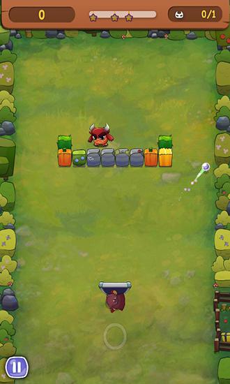 Gameplay of the Brick breaker hero for Android phone or tablet.