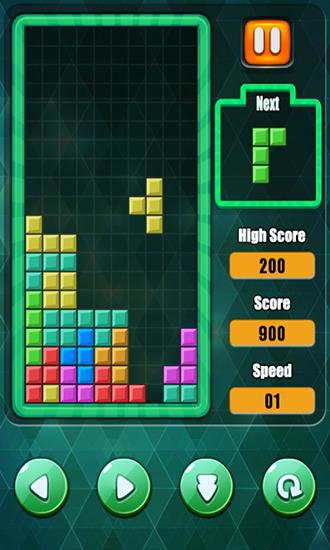Gameplay of the Brick puzzle: Block classic for Android phone or tablet.