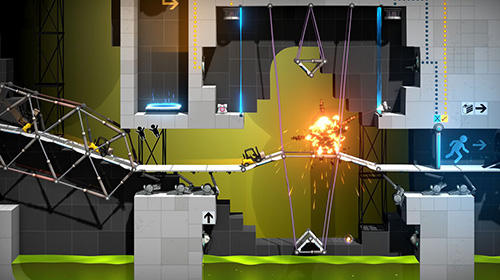 Bridge constructor portal - Android game screenshots.