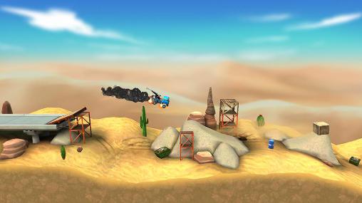 Gameplay of the Bridge constructor: Stunt for Android phone or tablet.