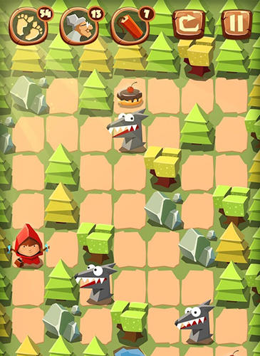Bring me cakes: Little Red Riding Hood puzzle - Android game screenshots.