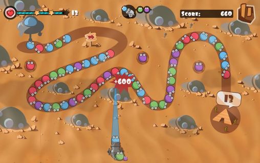 Gameplay of the Bubble blast: Marbles for Android phone or tablet.