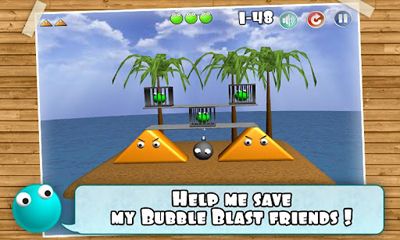 Gameplay of the Bubble Blast Rescue for Android phone or tablet.