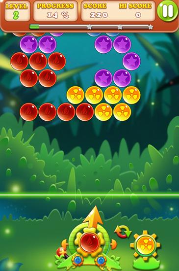 Gameplay of the Bubble bubble for Android phone or tablet.