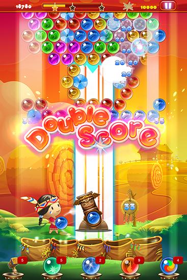 Gameplay of the Bubble dragon shooter HD for Android phone or tablet.