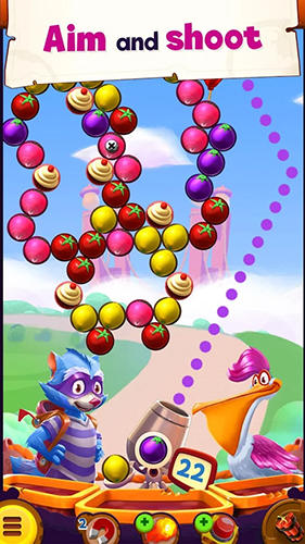 Gameplay of the Bubble island 2: World tour for Android phone or tablet.