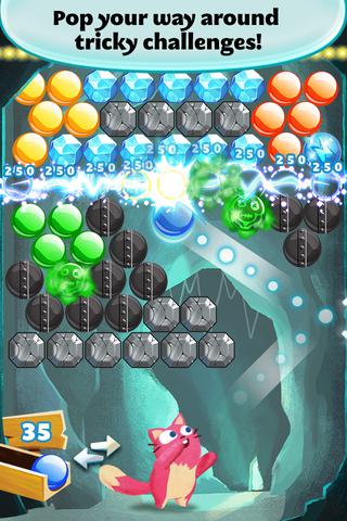 Gameplay of the Bubble mania: Spring flowers for Android phone or tablet.