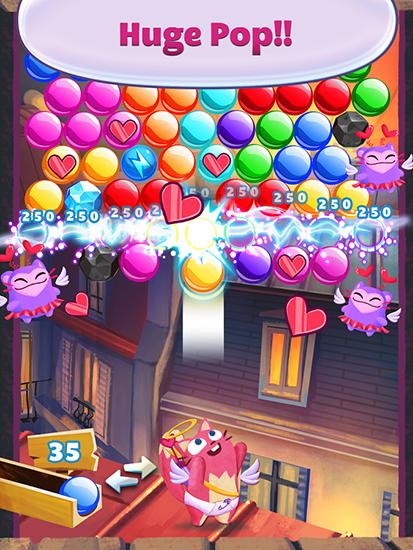 Gameplay of the Bubble mania: Valentine’s day for Android phone or tablet.